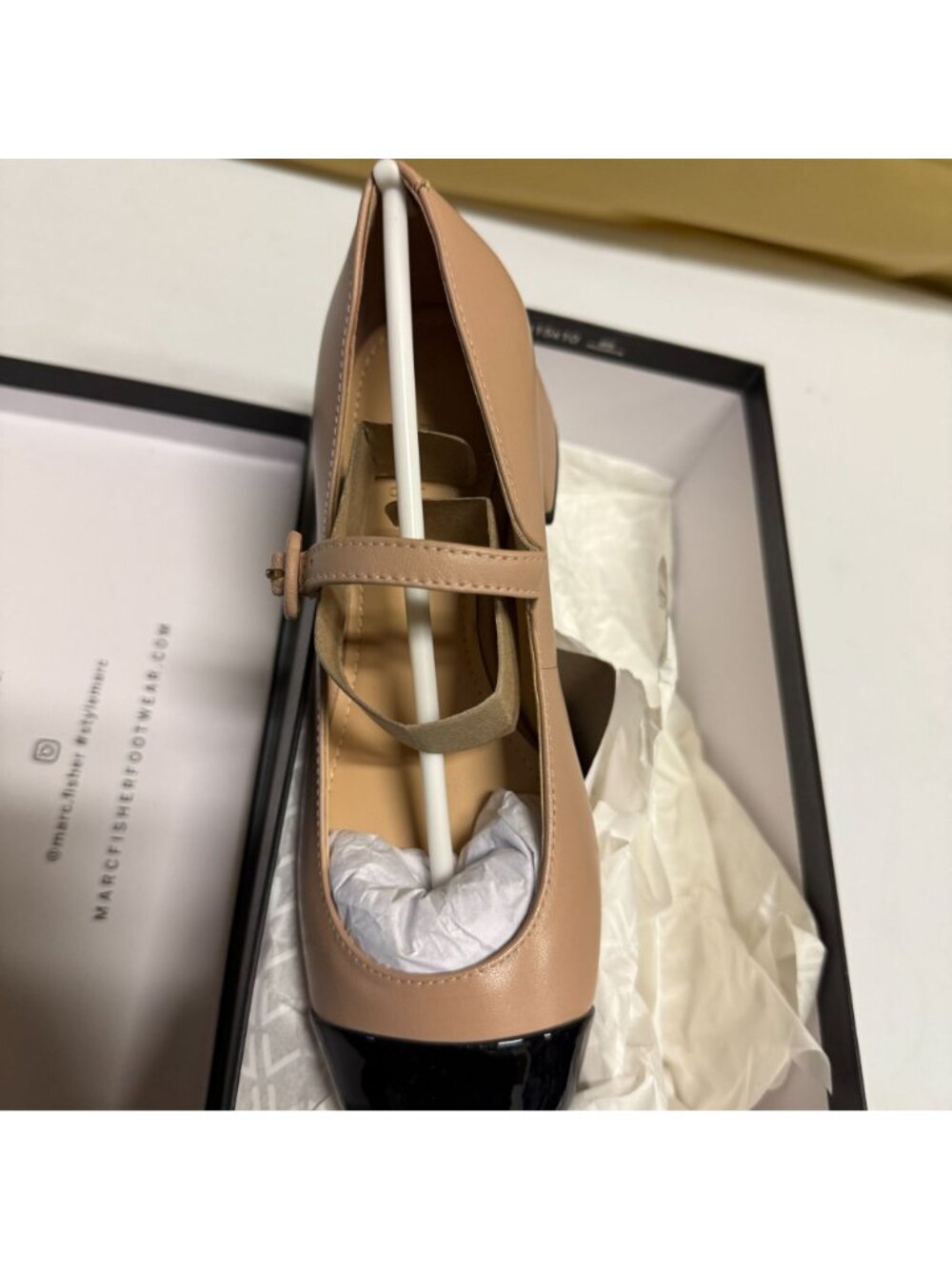 Marc Fisher LTD Women's Marla Pump Light Natural 110 Size 5 New - Picture 8 of 9